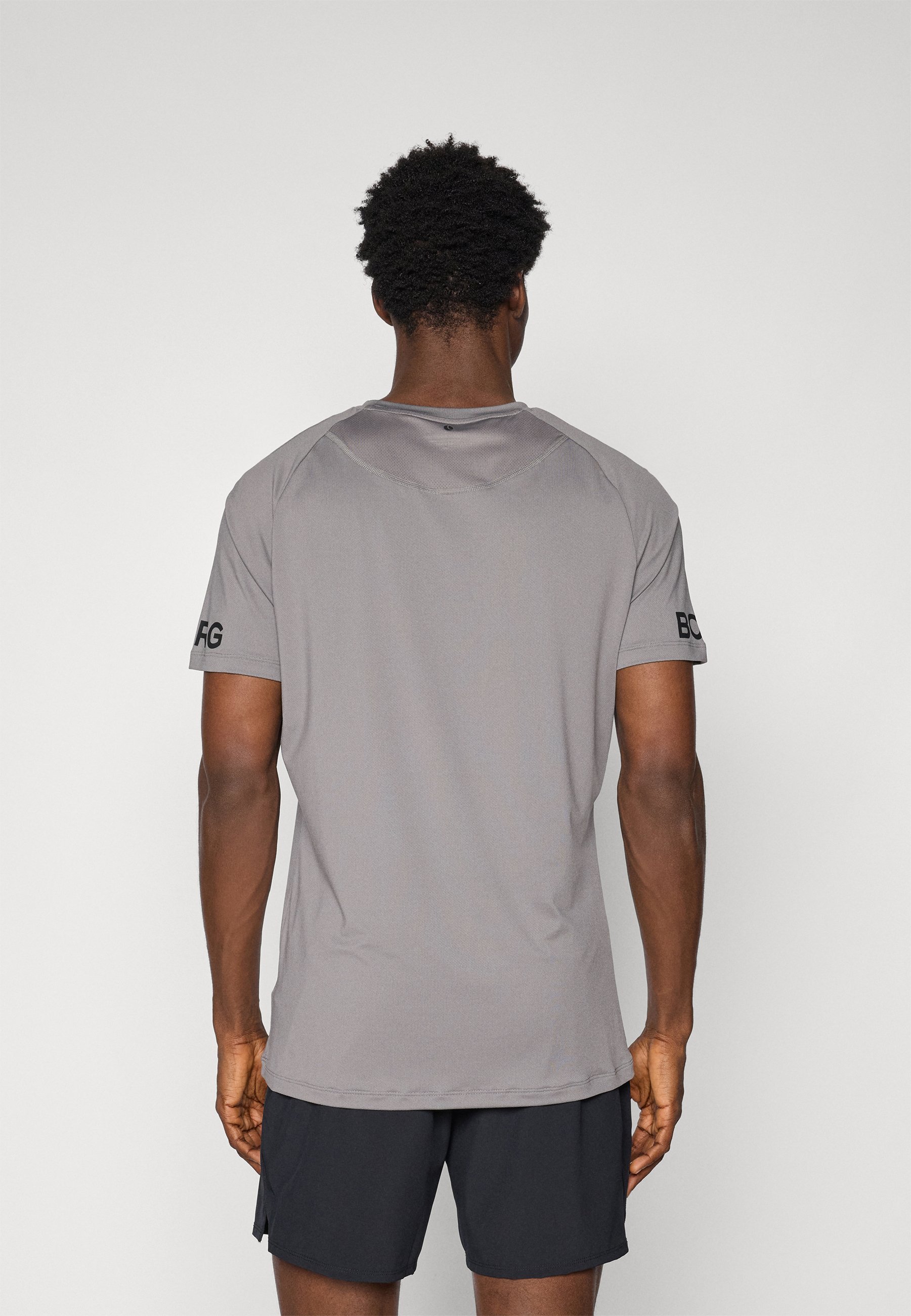 Björn Borg PANEL - T-shirt met print - grijs