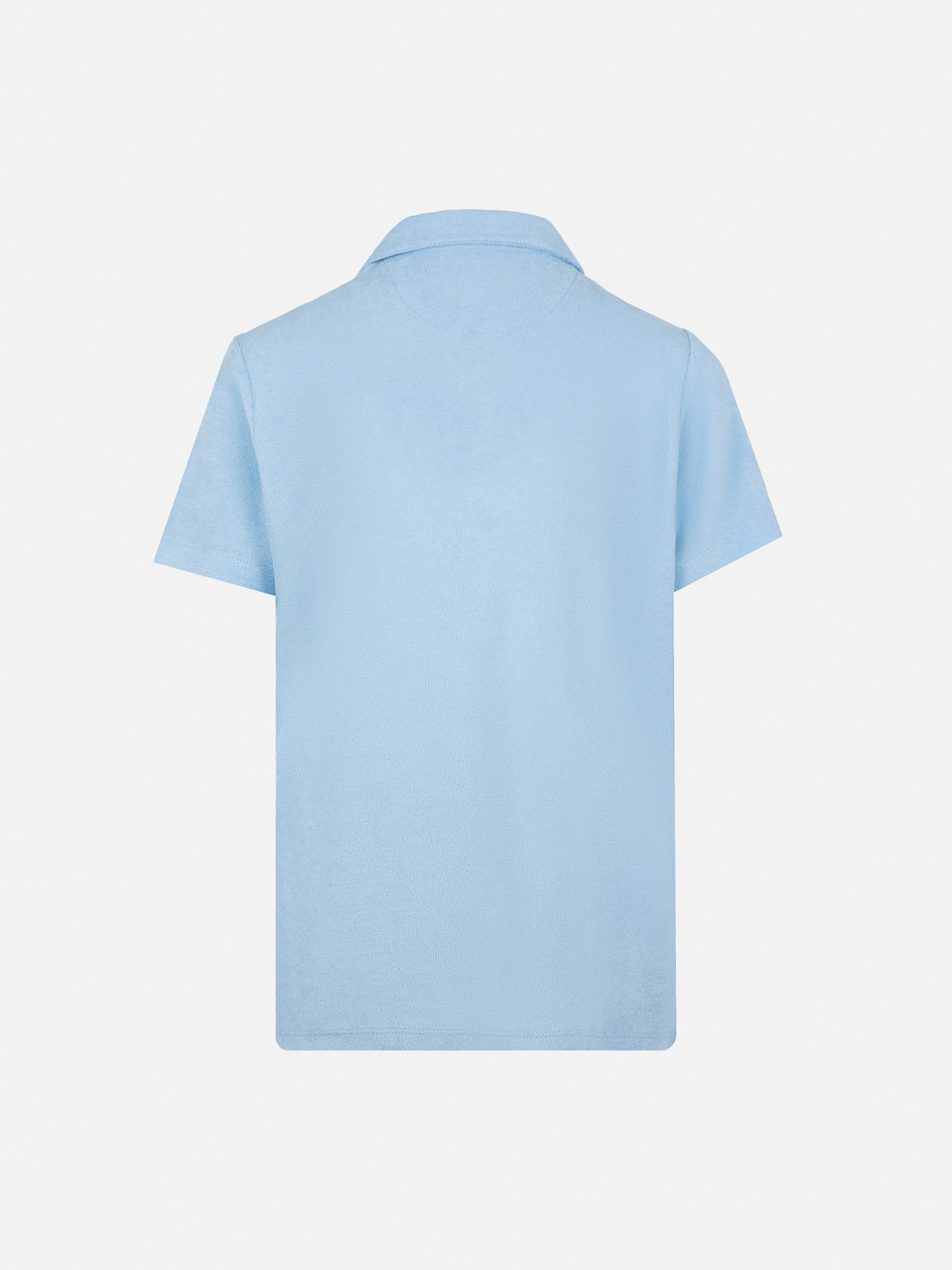Polo Jeremy Jr in spugna azzurro chiaro