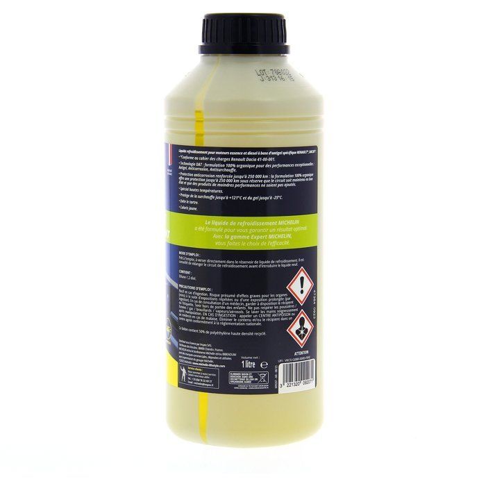Refrigerante - MICHELIN - Amarillo - Cumple con los estándares RENAULT DACIA - 1L