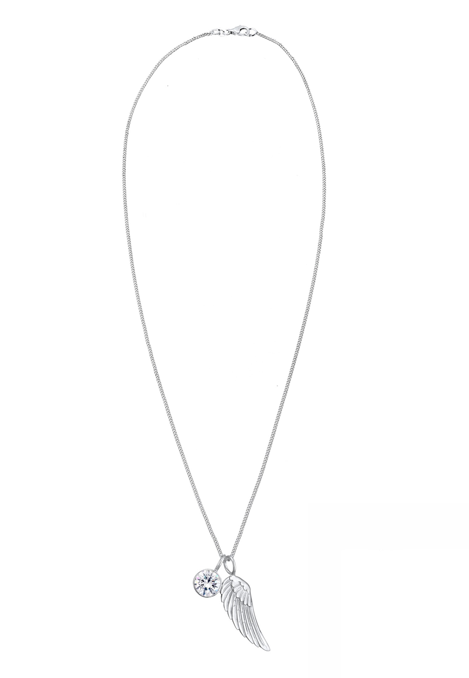 Elli Femmes ailes étincelantes avec cristaux en argent sterling 925