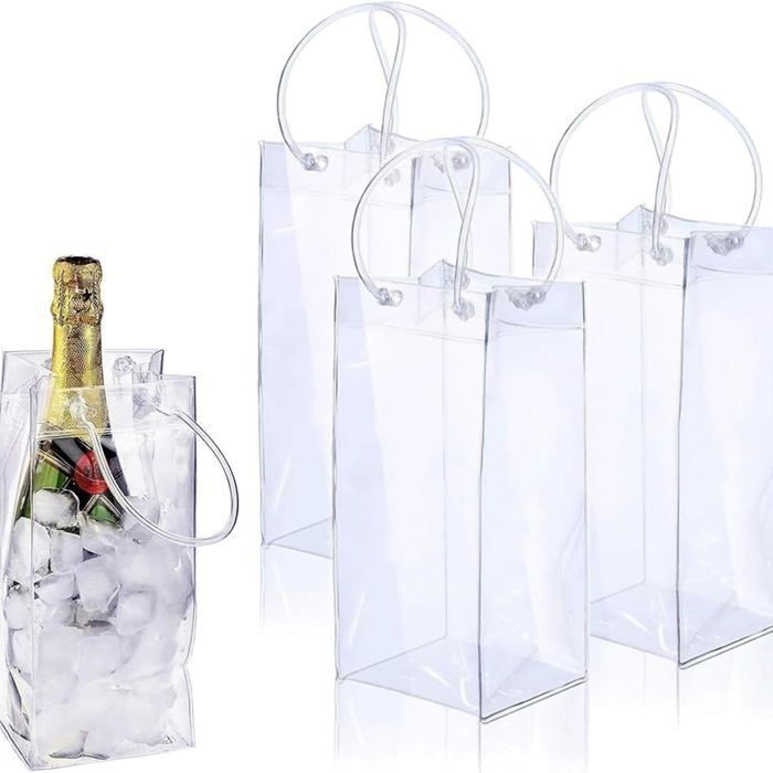 Borsa termica 3 in 1 per bottiglie di vino, portatile e pieghevole, borsa termica isolante per bottiglie, refrigeratore