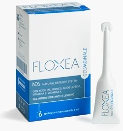 Gel vaginal Floxea, 6 aplicadores desechables de 5 ml cada uno.