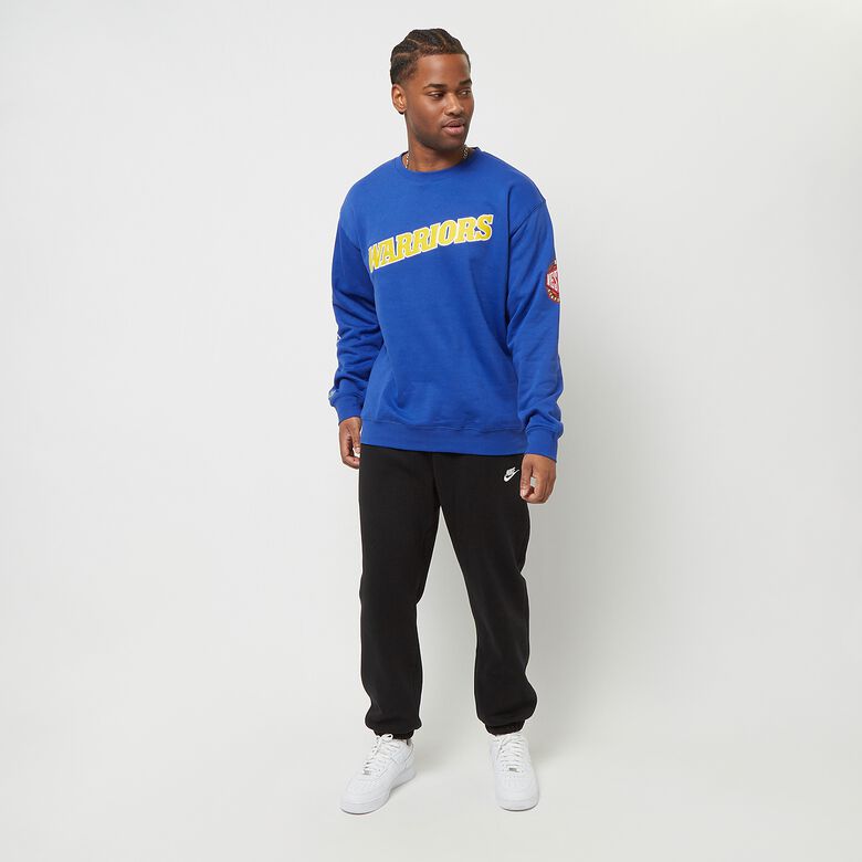 NBA Hin- und Rück-Fleece-Crew Golden State Warriors