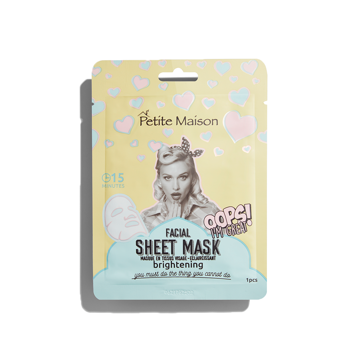 Masque en tissu éclaircissant Petite Maison pour le visage