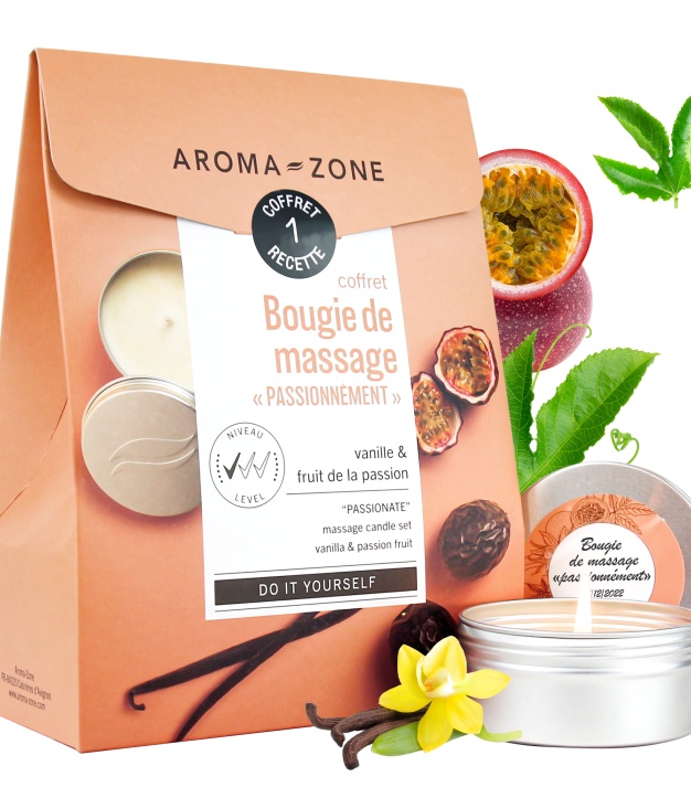 Zelfgemaakte cosmeticaset: Massagekaars met passie