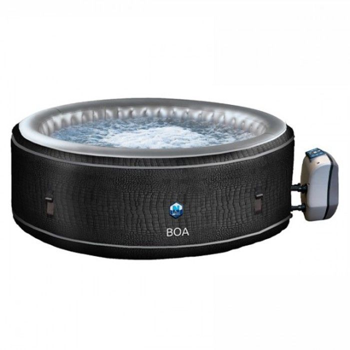 Spa hinchable - Netspa - Boa redondo negro - 5 plazas