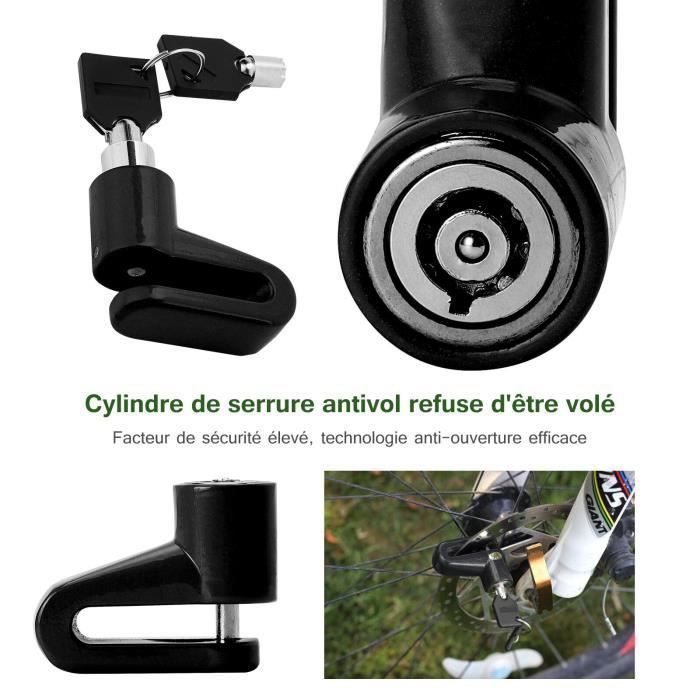 Candado antirrobo para scooter, motocicleta, bicicleta, candado de freno de disco con cable de retroceso para el patinete eléctrico Xiaomi M365-P.