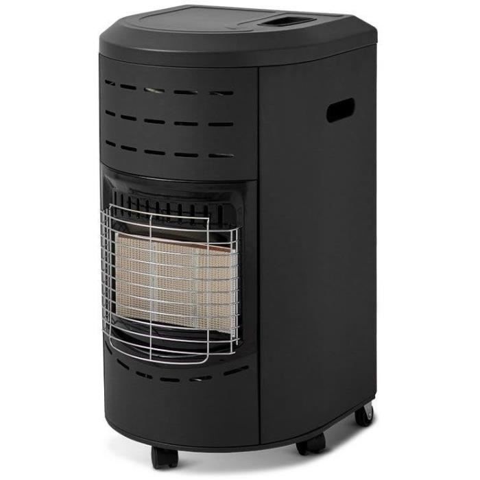 Chauffage d'appoint infrarouge CALGARY - Gaz Butane - Raccord à tétine - Surface de chauffe 40m² - Roulettes