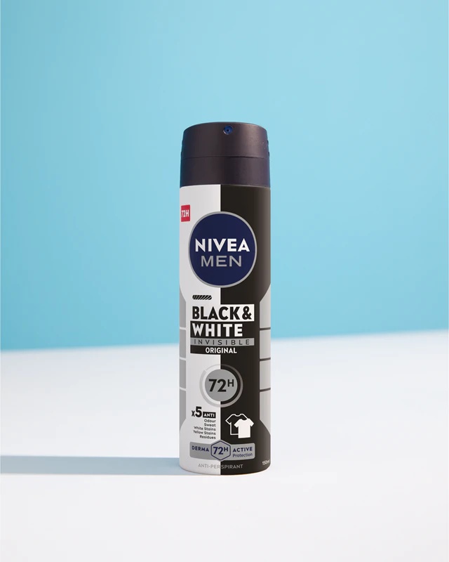 NIVEA MEN Invisible Black & White antiperspirants vīriešiem