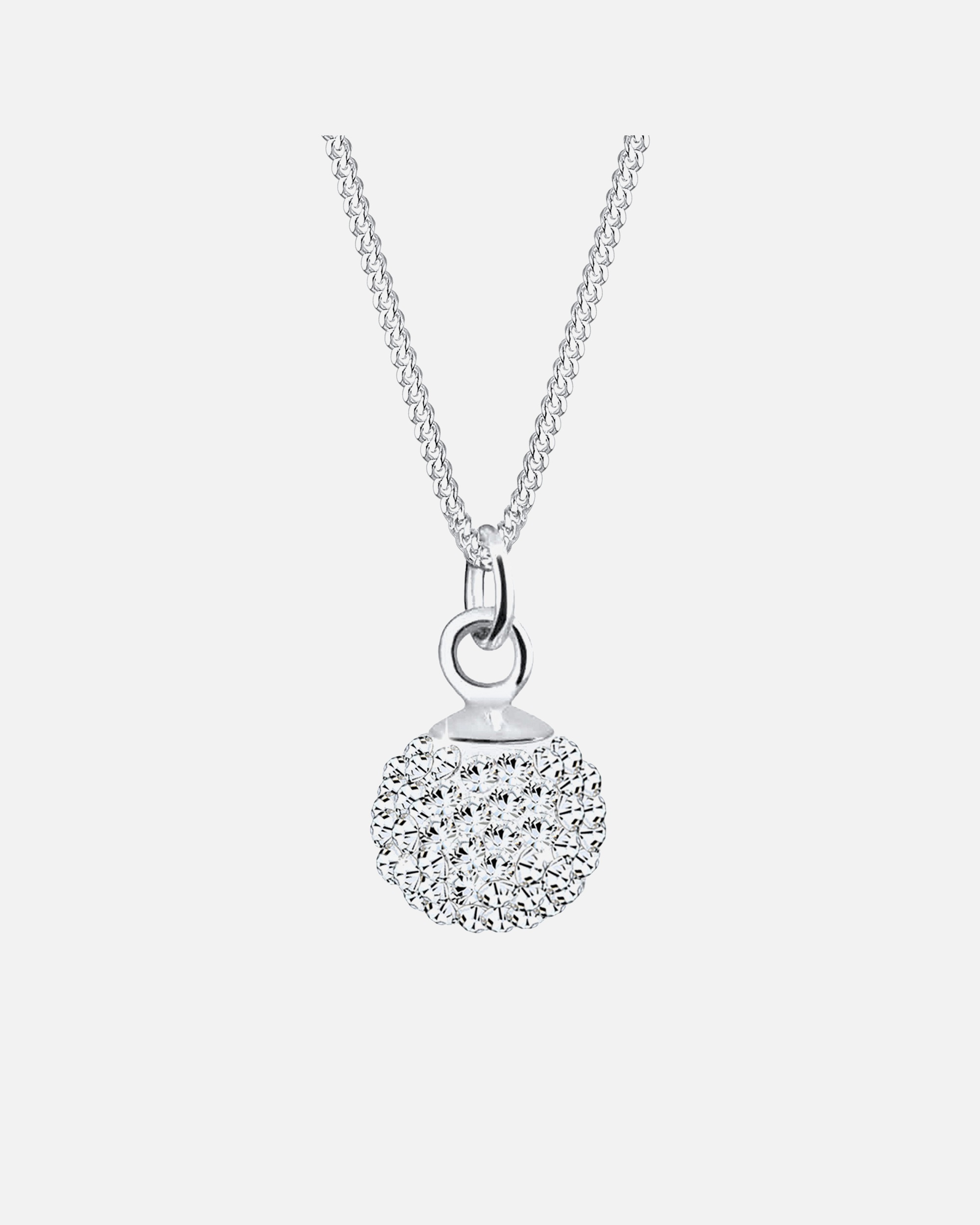 Elli Femme Pendentif Boule Cristal - (925/1000) Argent
