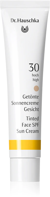 Protetor solar com cor para cuidados faciais Dr. Hauschka