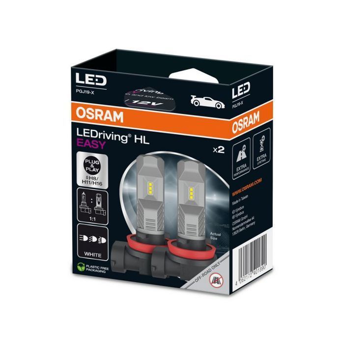 Kit de 2 bombillas LEDriving HL EASY H11 ECO PACKAGING Osram 64211DWESY-2HB