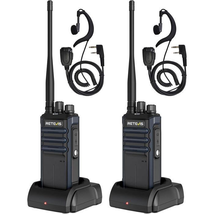 Walkie-talkie Retevis RT86A de largo alcance para adultos, 2500 mAh, llamadas grupales, alta potencia, profesional para seguridad y hoteles.