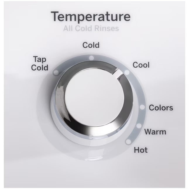 GE 4,5 kuutiojalan tehokas sekoitinpesukone päältä täytettäväksi (valkoinen)
