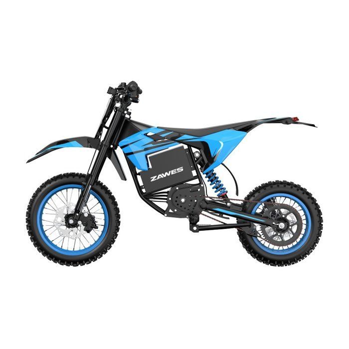 Motocicleta elétrica off-road ZAWES S3 para adultos, motor de 5000 W, bateria de 60 V 23,4 Ah, pneus dianteiros off-road de 14 polegadas.