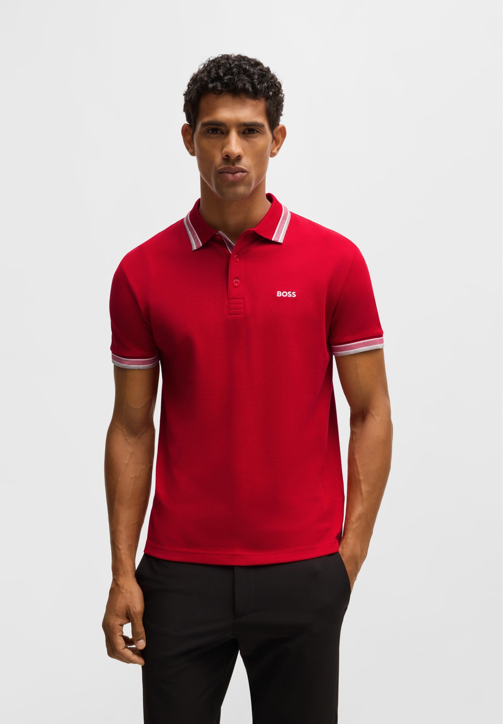 BOSS PADDY - Poloshirt - medium rood