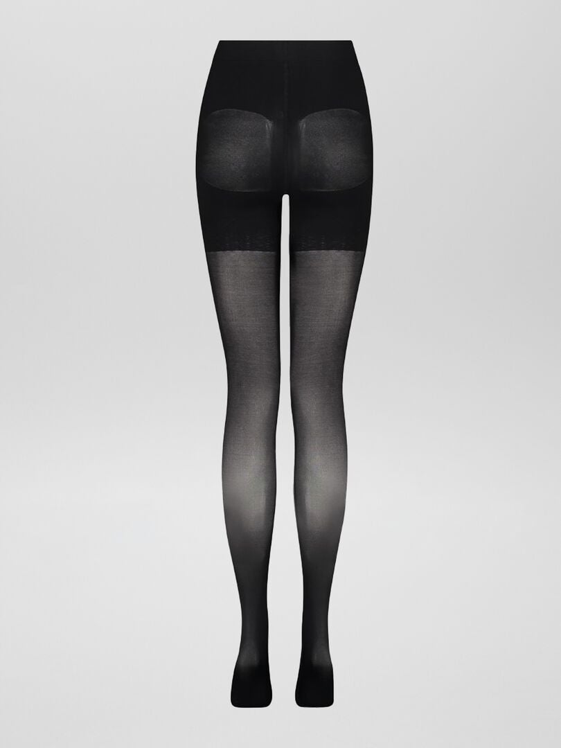 100D 'Bye Bra' push-up panty - ZWART