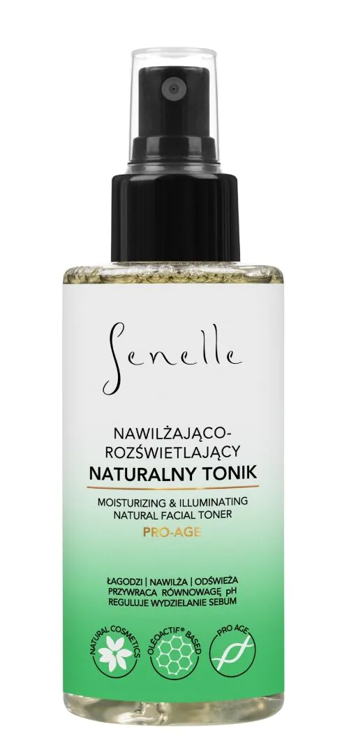 Senelle Naturalny Nawilżająco-Rozświetlający tonik do twarzy
