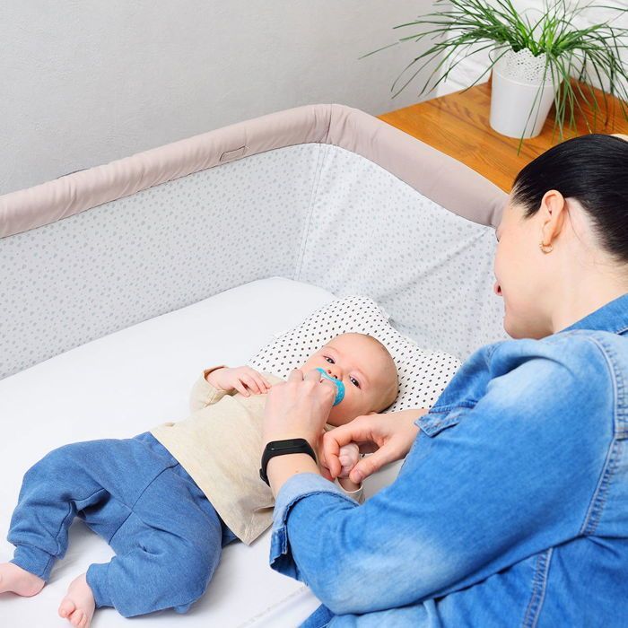 Babycalin - Co-sleeping mattress with two sleeping surfaces - Removable cover - Mattress for co-sleeping 83x50 cm