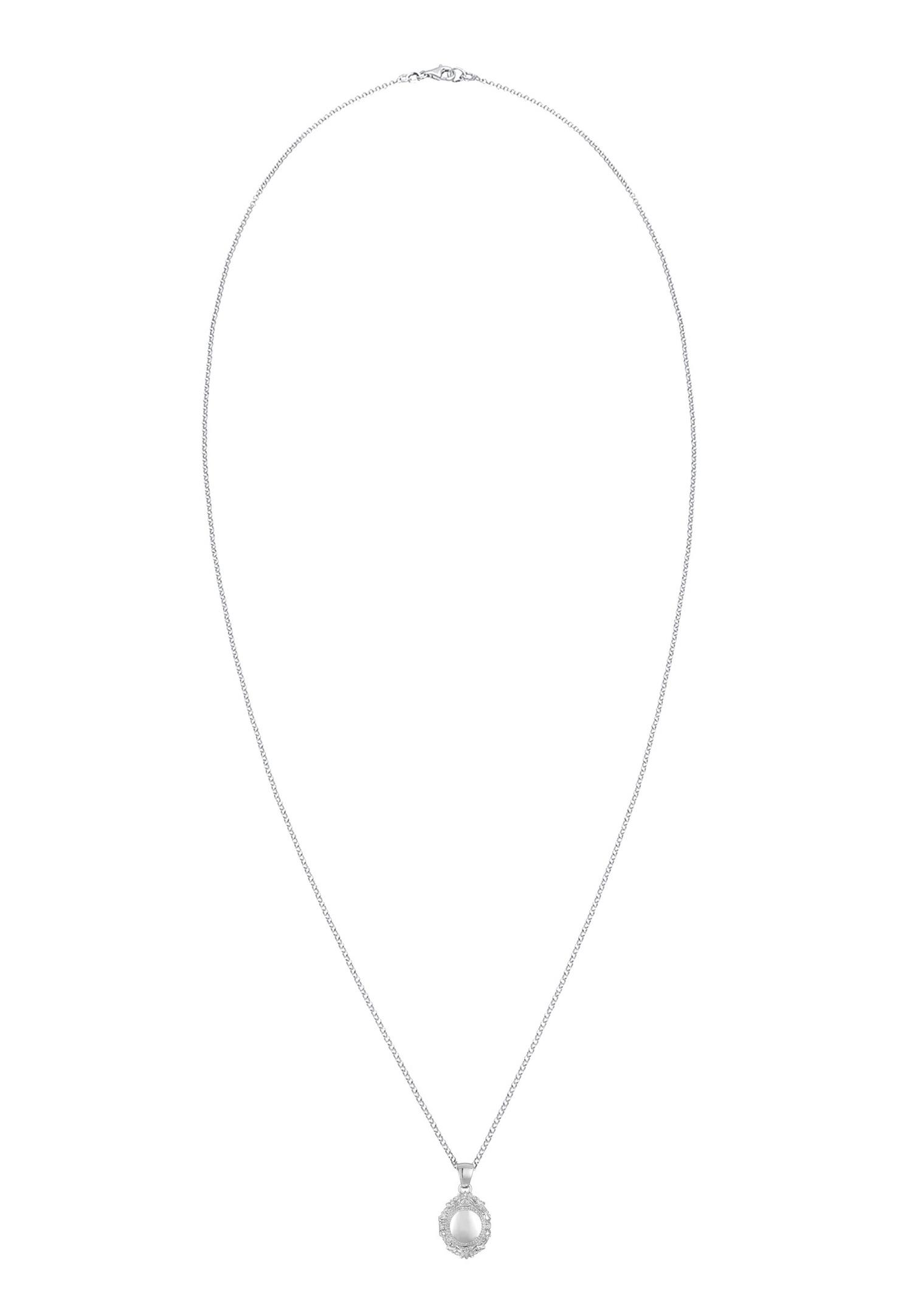 Elli PREMIUM Amulette Médaillon Collier Femme (925/1000) Argent