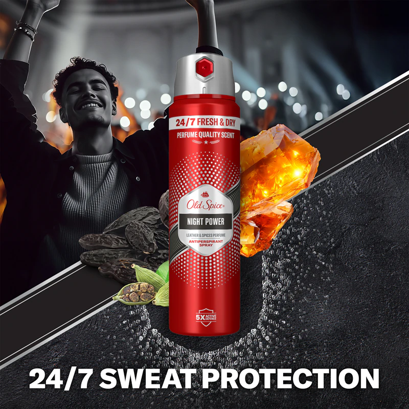 Antiperspirant ve spreji Old Spice Night Power pro muže
