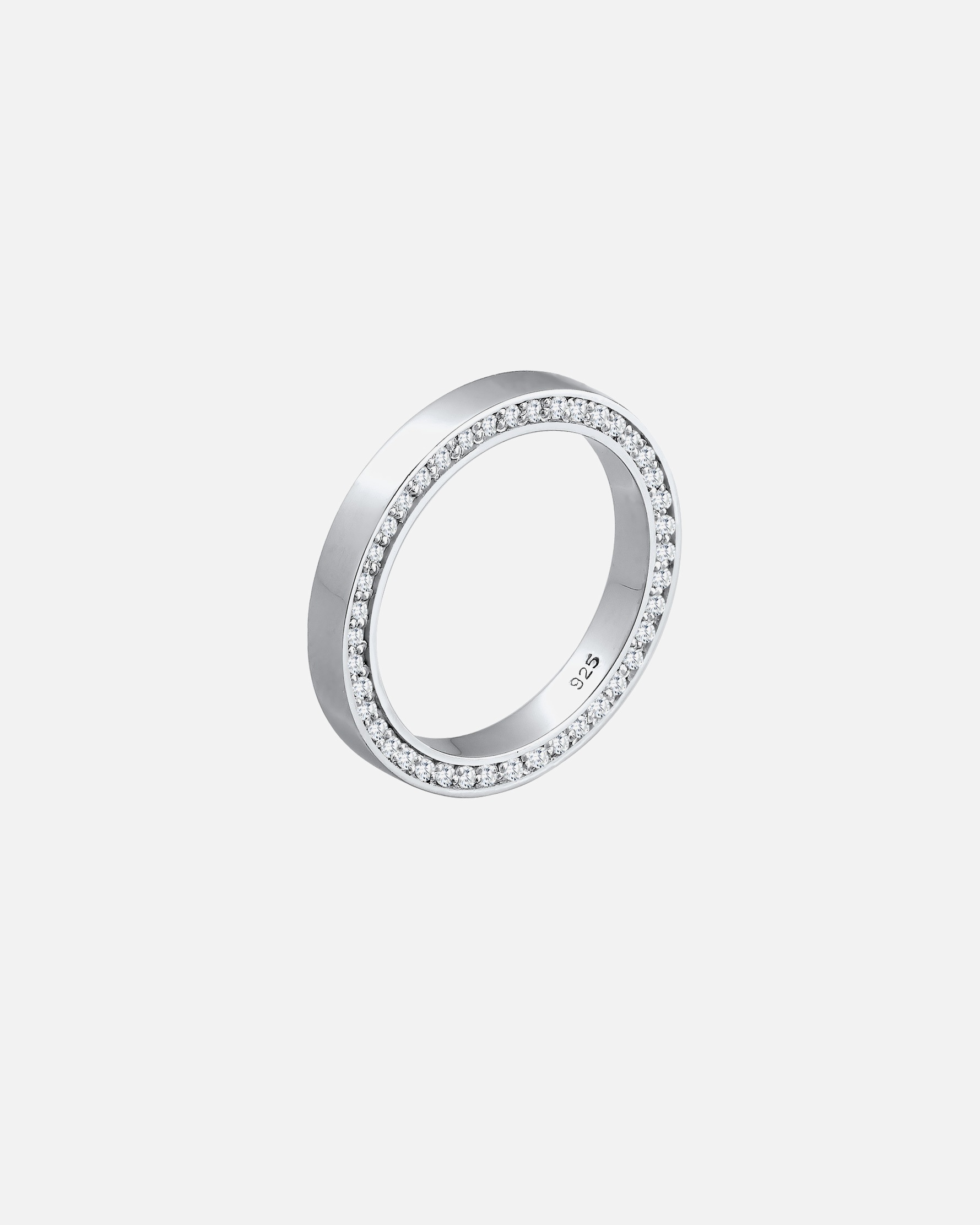 Elli PREMIUM Bandring Zirkonia Funkelnd Geo 925 Silber Joli