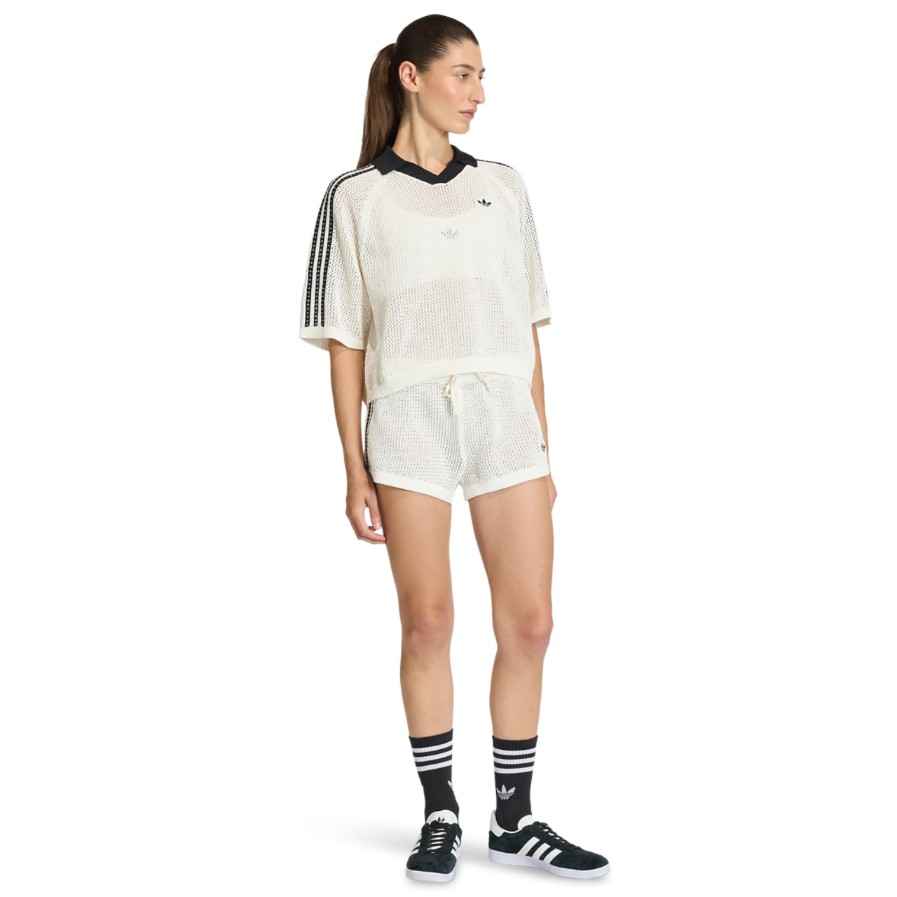adidas strikkede hæklede shorts
