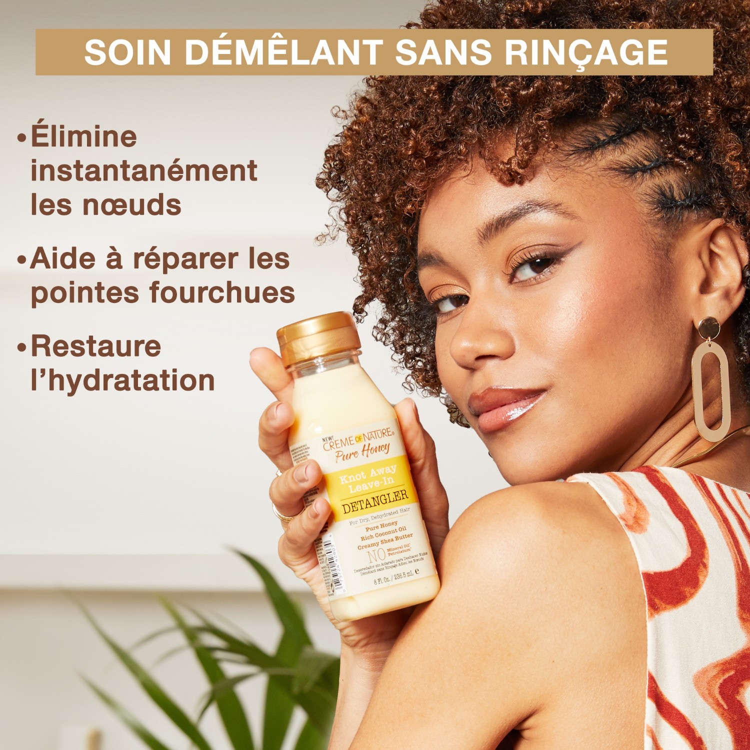 Creme of Nature Pure Honey - Soin démêlant sans sulfate