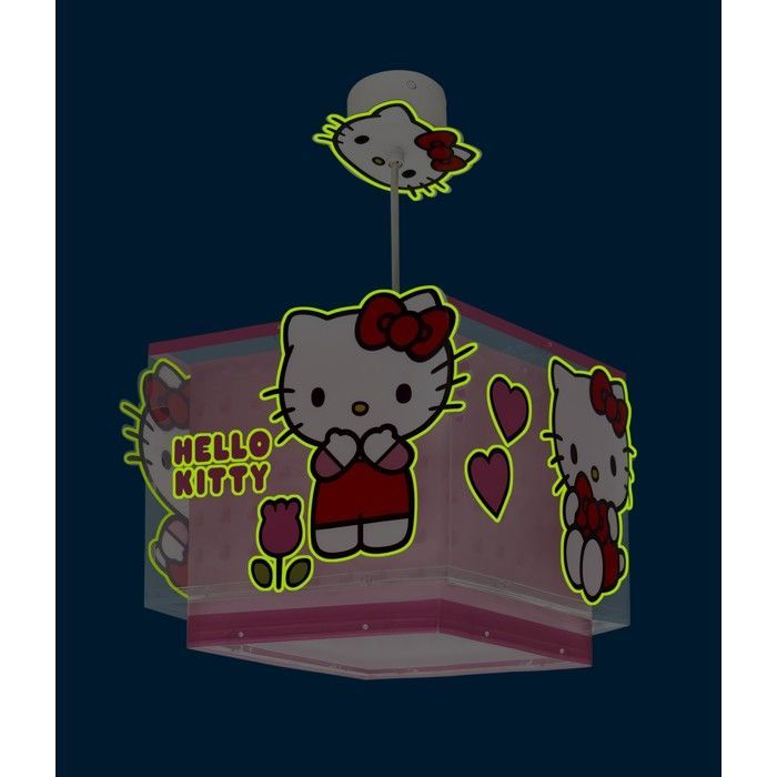 Lámpara de araña y lámpara colgante infantil de Hello Kitty de Dalber