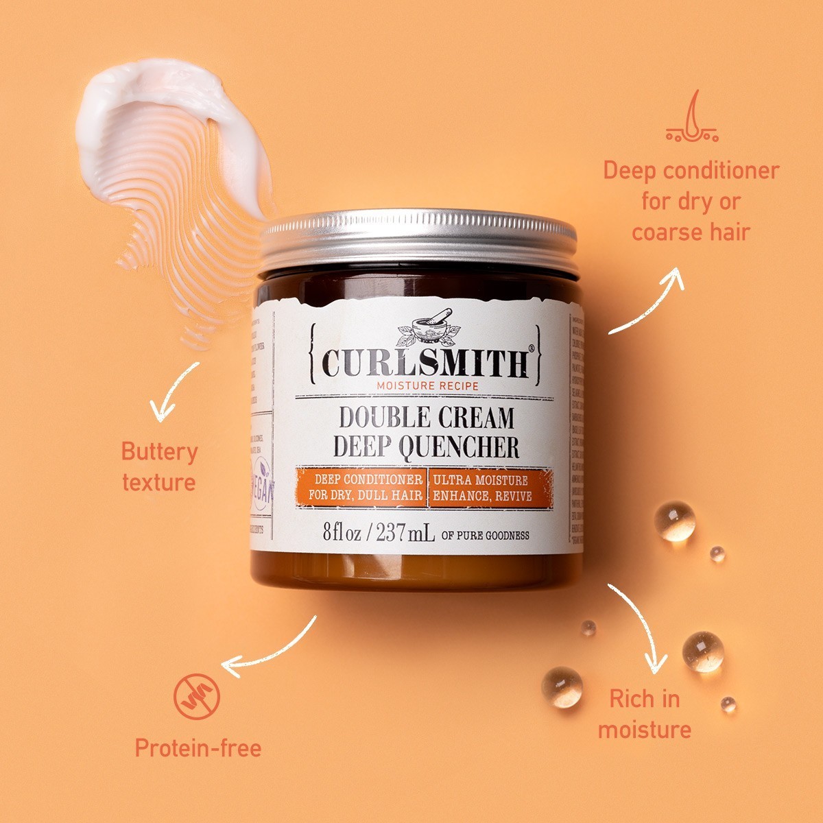 Curlsmith Double Cream Hair Mask Hĺbkovo kondicionujúca maska na vlasy - 59 ml