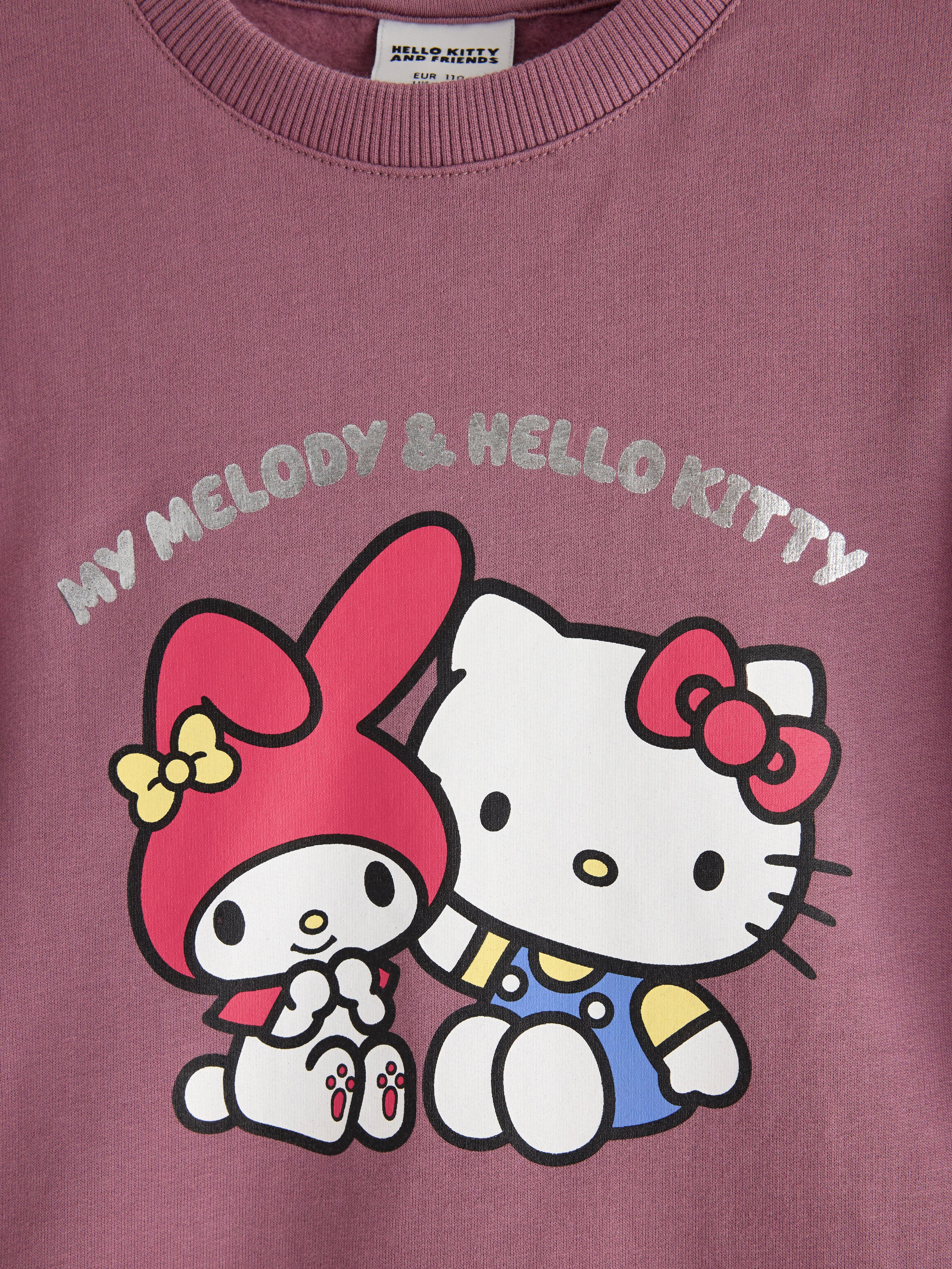 Hello Kitty-kjole med børstet innside, støvet lilla