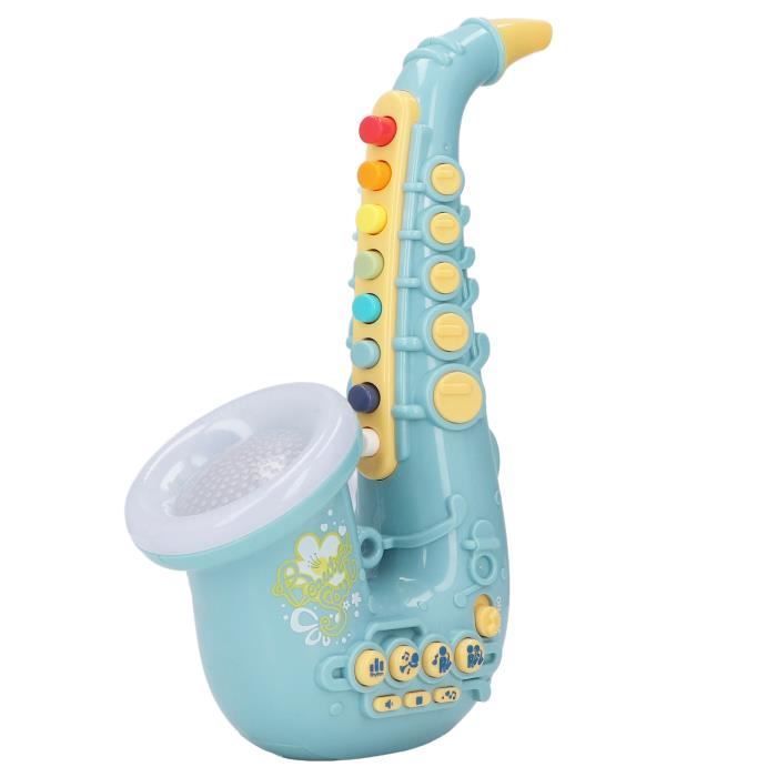 Kindersaxophon-Spielzeug – MOTHINESSTO – Grün – 4 Musikwiedergabemodi – Robustes Kunststoffmaterial