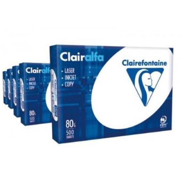 Papier – CLAIREFONTAINE – Clairalfa – A4 – 80 g – Ultraweiß 170 CIE