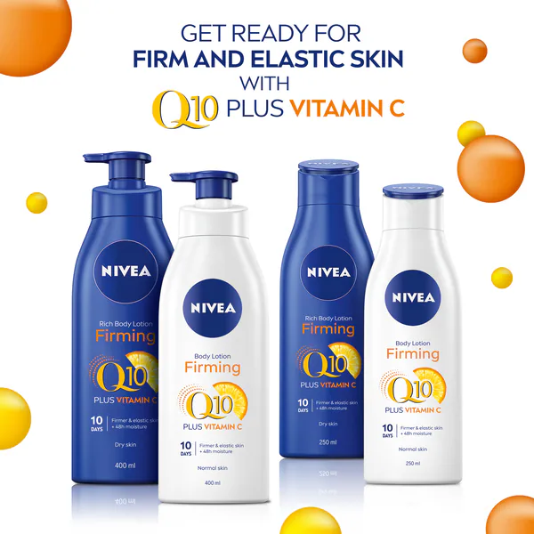NIVEA Q10 + Vitamin C Åtstramande Bodylotion Normal Hud 400ml