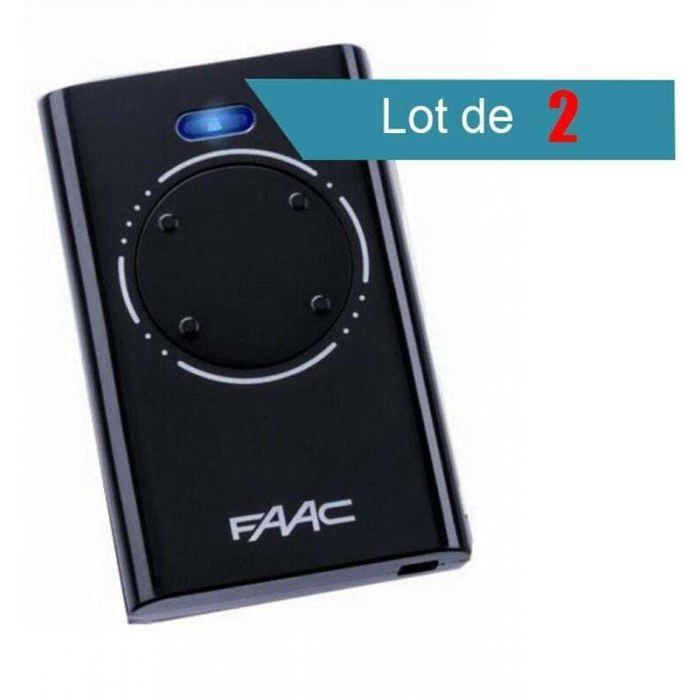 FAAC XT4 868 SLH Black Remote Control - Pack of 2 - Black