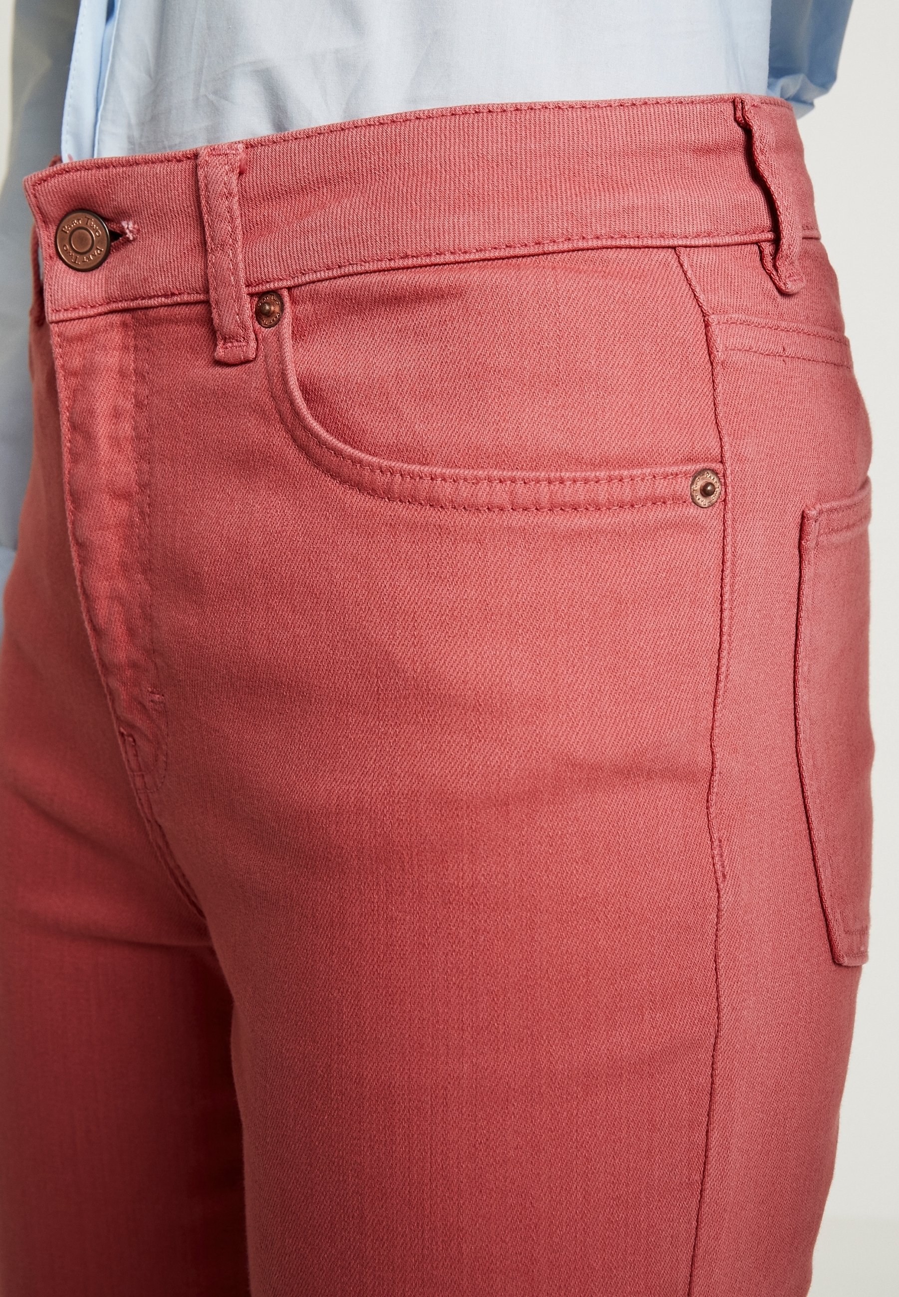 Džíny Part Two Slim Fit - světle růžové