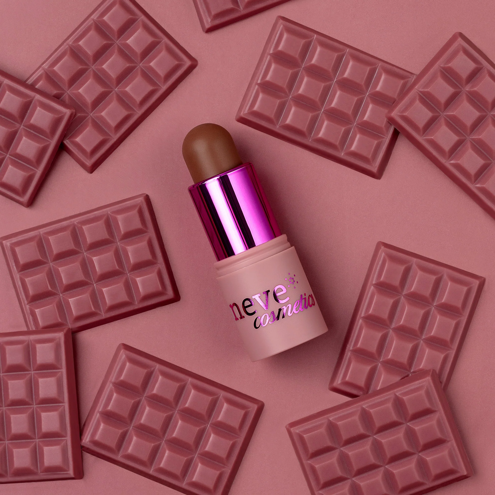 Incarnato Estasi Choco Color Lip&Face Balm - Fard crema, Balsamo Labbra, Terra