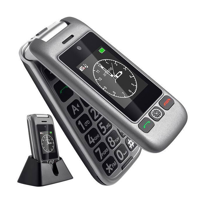 artfone G6 4G lukitsematon läppäpuhelin senioreille, hätäpainike, kaksi 2,4