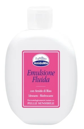 EUPHIDRA EuPhirda AmidoMio emulsão líquida hidratante 200 ml com amido de arroz