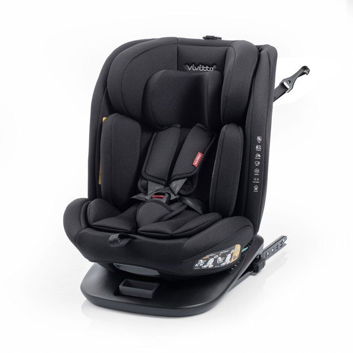 Bilbarnstol - BABYAUTO - Garaia Vivitta - Grupp 0/1/2/3 - 40/150 cm - Isofix + Top Tether - Vridbar - Liggbar - Svart