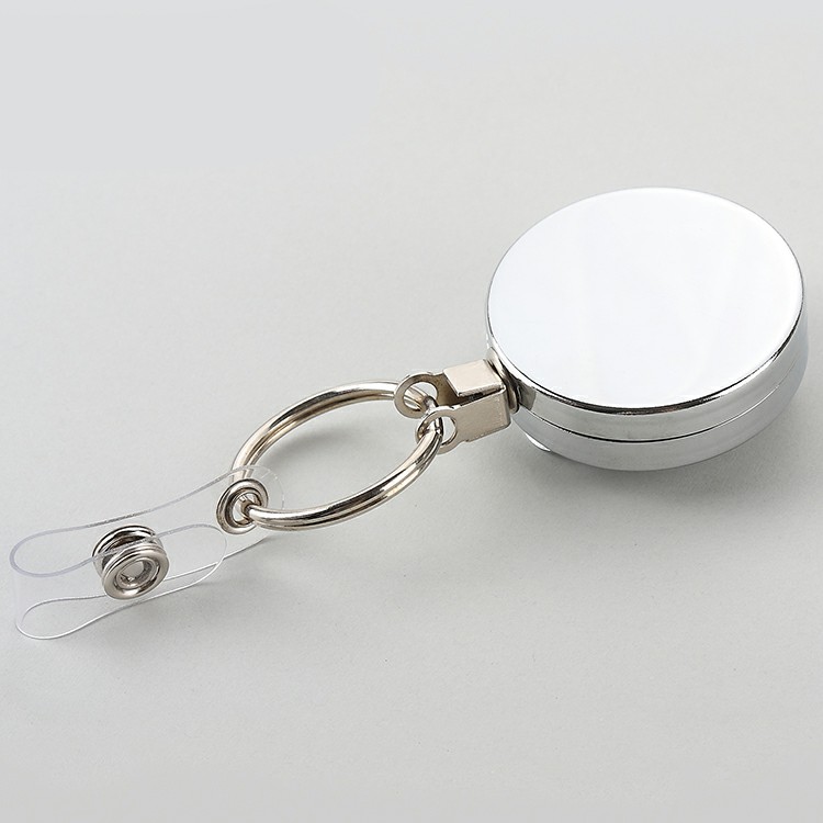 Heavy Duty Id Card Name Badge Holder Retractable Yoyo Wire Extension Reel Holder Key Holder