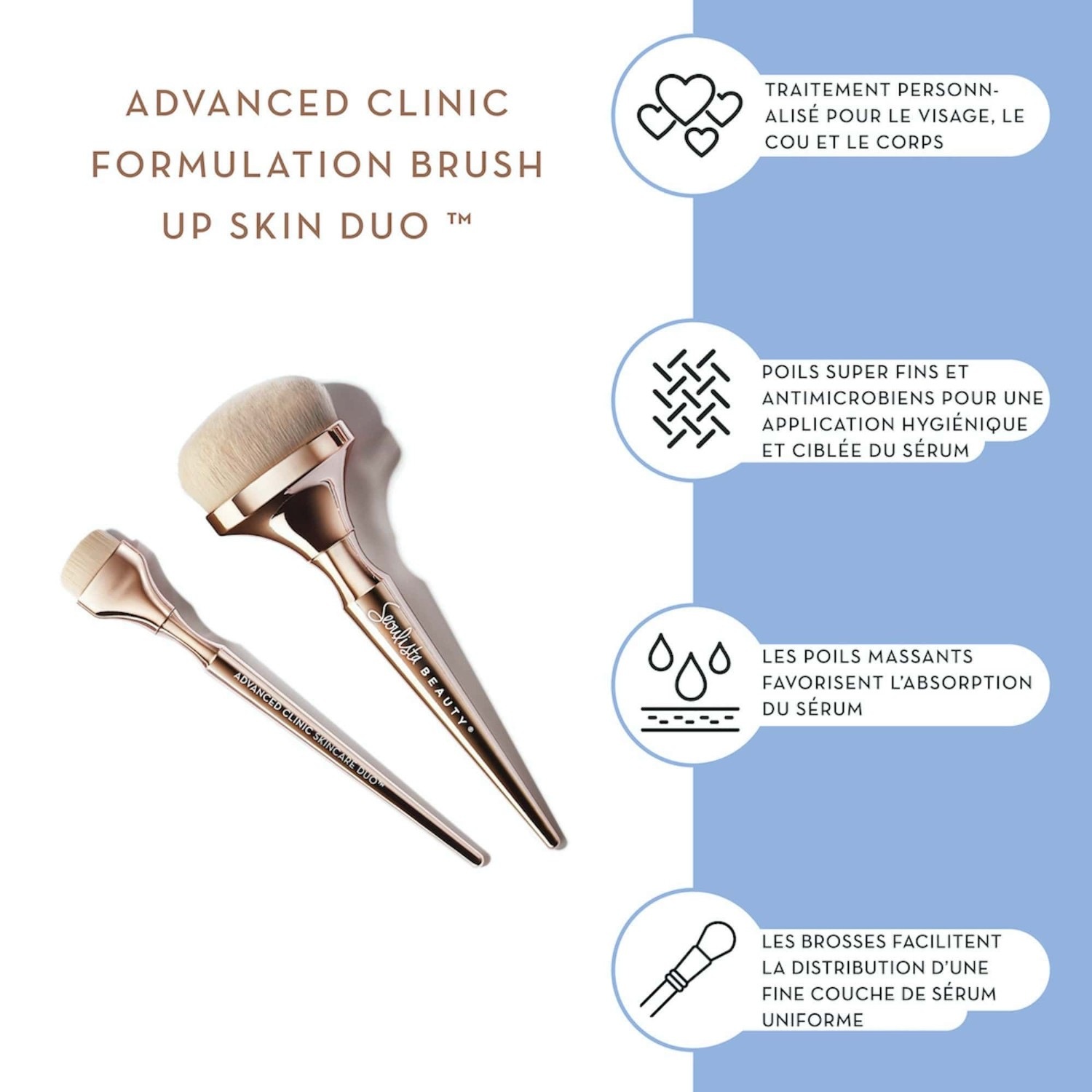 seoulista beauty KINCARE DUO™ Pinceaux applicateurs