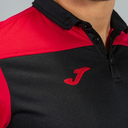  Polo Manga Corta Joma Hobby Ii Negro Rojo
