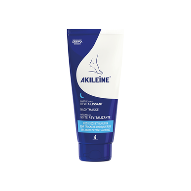 Akileine Revitalizační noční maska Výživný krém pro suché a drsné nohy 100 ml 100 ml