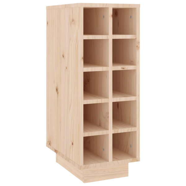VidaXL Szafka na wino czarny 23x34x61 cm