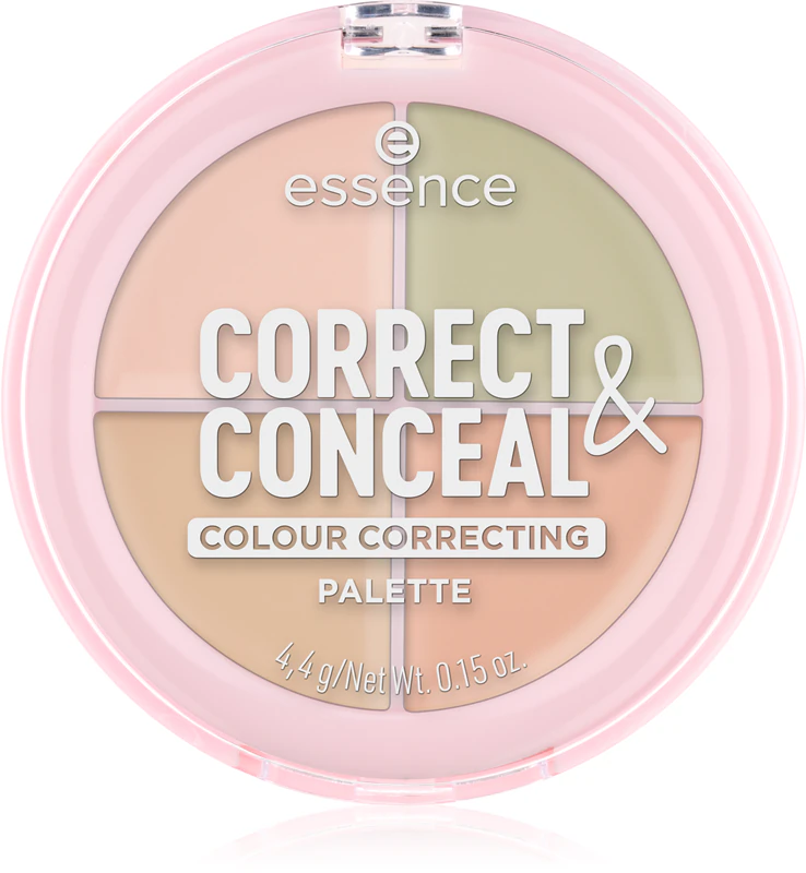 paleta korektorů essence CORRECT & CONCEAL pro sjednocení tónu pleti