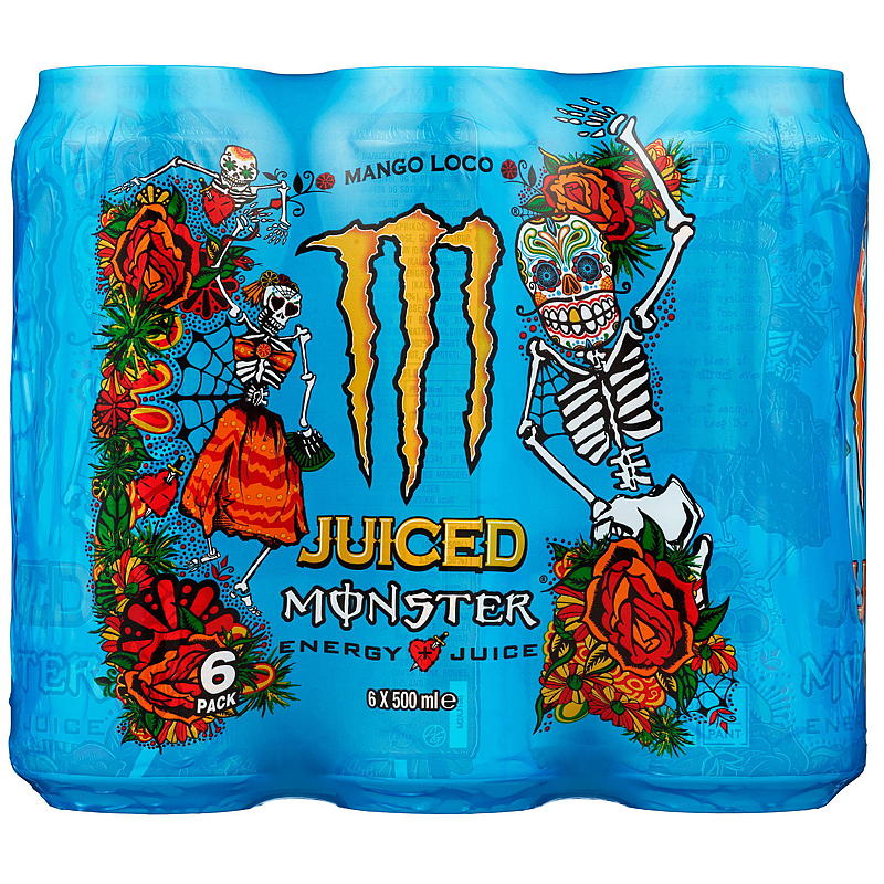 Monster Monster, pack de 6 boissons énergisantes Mango Loco