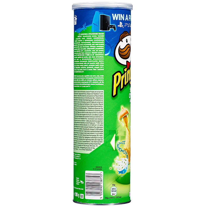 Pringles Pringles 200 g, gräddfil och lök