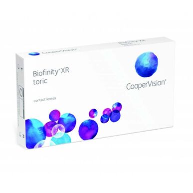 Torické kontaktní čočky Biofinity XR, 3 nebo 6 ks.