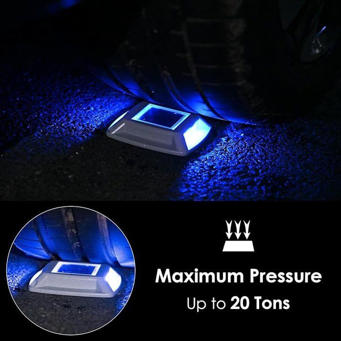 Éclairage pour Chemins Spot Solaire Exterieur Puissant IP68 Étanche Eclairage Escalier Exterieur Bleu Balise Solaire 6 Bl ECLAIRAGE